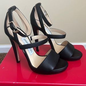 Jimmy Choo Black Platform Sandals Size 35.5